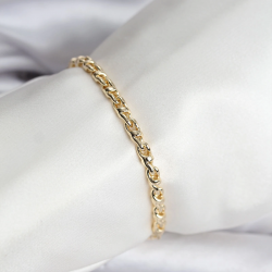 Mey İthalat® 14K Gold Renk Kaplama Zincir Model Kadın CM Bileklik