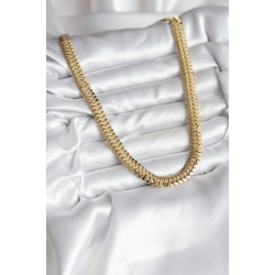 Mey İthalat® 14K Gold Renk Kaplama Zincir Modelli CM Kadın Kolye