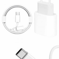 Mey İthalat® 15/Pro/Pro Max 25W İOS Uyumlu Hızlı Şarj Aleti Adaptörlü Beyaz