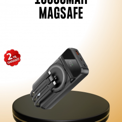 Mey İthalat® 15W Kablosuz Hızlı Şarjlı 10000 mAh Powerbank – Taşınabilir, LED Göstergeli