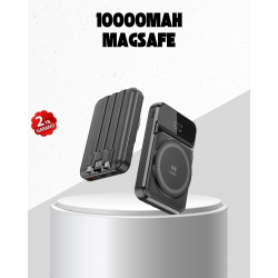 Mey İthalat® 15W Kablosuz Şarj Özellikli 10000 mAh Powerbank –  Type-C Hızlı Şarj