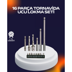 Mey İthalat® 16 Parça Usta İşçilik Bits Takımı Vida Sökme Takma Set