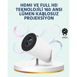 Mey İthalat® 160 ANSI Lümen Parlaklığa Sahip Geniş Ekran Projeksiyon