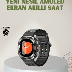 Mey İthalat® 1.62 İnç Akıllı Saat Arama Özellikli Sağlık ve Spor Takibi