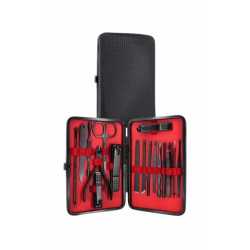 Mey İthalat® 17 Parça Manikür Pedikür Seti El Ayak Bakım Seti Tırnak Makası Törpü