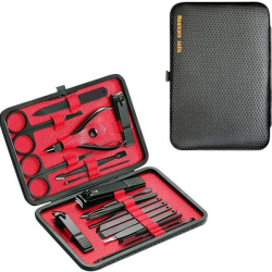 Mey İthalat® 17 Parça Manikür Seti El ve Ayak Bakımı Törpü Cımbız Tırnak Temizleme