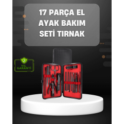 Mey İthalat® 17 Parçalık Profesyonel Manikür Seti – Paslanmaz Çelik