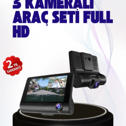 Mey İthalat® 170° Geniş Açılı Araç Kamerası – 4.0” IPS Ekranlı Full HD DVR