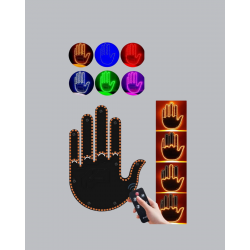 Mey İthalat® 176 LED’li Amber Trafik Uyumlu Sinyal Işığı – El Hareketiyle Kontrol