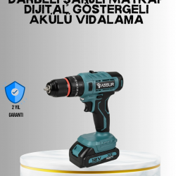 Mey İthalat® 18 Parça Profesyonel Şarjlı Matkap Vidalama