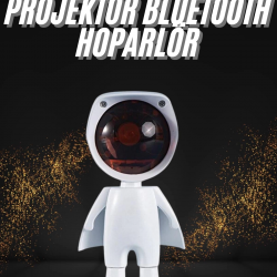 Mey İthalat® 180 Derece Dönebilen Astronot Masa ve Gece Lambası Projektör