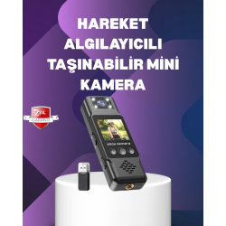 Mey İthalat® 180° Dönebilen Lensli 1080P Mini Kamera