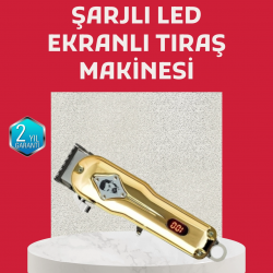 Mey İthalat® 1800 mAh Bataryalı Uzun Kullanım Süreli Şarjlı Tıraş Makinesi