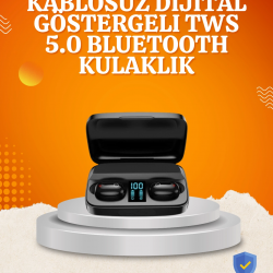 Mey İthalat® 1800 mAh Güçlü Şarj Kutusu ile Bluetooth Kulaklık Seti