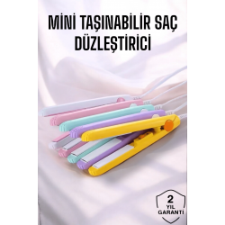 Mey İthalat® 180°C Isı ve Uzun Süre Kalıcı Düzlük Sağlayan Mini Saç Düzleştirici