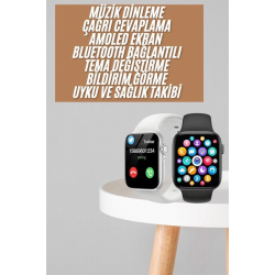 Mey İthalat® 1.83 İnç Akıllı Saat Android ve İOS Uyumlu Çağrı Cevaplayabilen Adımsayar GPS Takibi