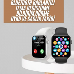 Mey İthalat® 1.83 İnç Akıllı Saat Android ve İOS Uyumlu Çağrı Cevaplayabilen Adımsayar GPS Takibi