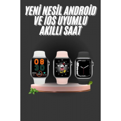 Mey İthalat® 1.83 İnç Akıllı Saat Android ve İOS Uyumlu Çağrı Cevaplayabilen Adımsayar GPS Takibi