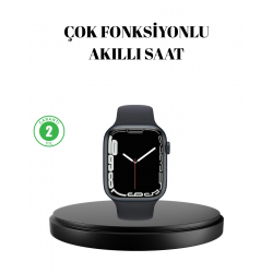 Mey İthalat® 1.9 İnç Akıllı Saat – Bluetooth 5.0, Kablosuz Şarjlı, IP68 Su Geçirmez Akıllı Saat