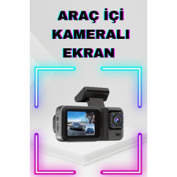 Mey İthalat® 2 İnç Araç İçi Kameralı Ekran 1080P Full HD Kaliteli Hafıza Kart Destekli