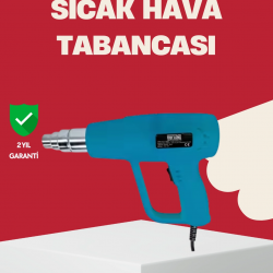 Mey İthalat® 2 Kademeli Güçlü Sıcak Hava Tabancası 380° – 500° Isı Ayarı
