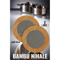 Mey İthalat® 2 li Bambu Çelik Telli Nihale Falper Design