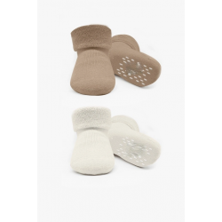 Mey İthalat® 2'li Havlu Soket Kaymaz Basic Boy 10508 Bej