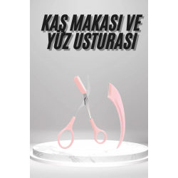 Mey İthalat® 2'li Kaş Bakım Seti Taraklı Kaş Makası Ve Kaş Usturası Kaş Şekillendirici
