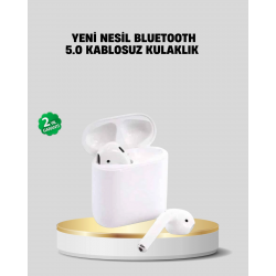 Mey İthalat® 2. Nesil Bluetooth 5.0 Kablosuz Kulaklık Su Geçirmez HD Ses
