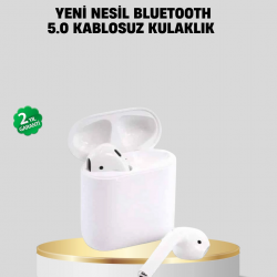 Mey İthalat® 2. Nesil Bluetooth 5.0 Kablosuz Kulaklık Su Geçirmez HD Ses