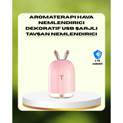 Mey İthalat® 200 ml Ultrasonik Aroma Difüzör ve Hava Nemlendirici Gece Lambalı