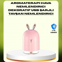 Mey İthalat® 200 ml Ultrasonik Aroma Difüzör ve Hava Nemlendirici Gece Lambalı