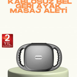 Mey İthalat® 2000 mAh Şarjlı Masaj Tabancası 6 Başlık Ayarlı Güçlü Masaj Cihazı
