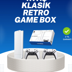 Mey İthalat® 20.000 Klasik Oyun Dahili Kablosuz Kontrollü Oyun Kutusu