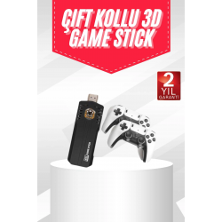 Mey İthalat® 20.000 Oyunlu Kablosuz Çift Kol Retro Oyunlar Çift Kollu Game Stick
