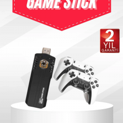 Mey İthalat® 20.000 Oyunlu Kablosuz Çift Kol Retro Oyunlar Çift Kollu Game Stick