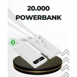 Mey İthalat® 20.000mAh Taşınabilir Powerbank PD Teknolojili Çift USB Çıkışlı