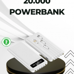 Mey İthalat® 20.000mAh Taşınabilir Powerbank PD Teknolojili Çift USB Çıkışlı