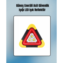 Mey İthalat® 2000mAh Kapasiteli Taşınabilir Üçgen Park Lambası