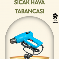 Mey İthalat® 2000W Profesyonel 2 Kademeli Isı Tabancası Sıcak Hava Üfleme