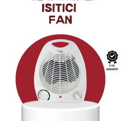 Mey İthalat® 2000W Taşınabilir Elektrikli Fanlı Isıtıcı – Hızlı Isınma, Kompakt Boy