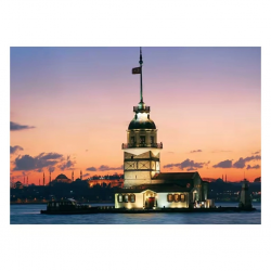 Mey İthalat®  20059 Kız Kulesi Gün İstanbul 500 Parça Puzzle -KS Puzzle