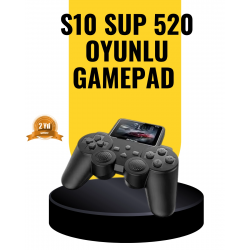 Mey İthalat® 2025 A Kalite S10 Gamepad 520 Oyunlu TV Bağlantılı Retro Atari Konsolu