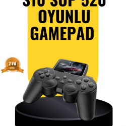 Mey İthalat® 2025 A Kalite S10 Gamepad 520 Oyunlu TV Bağlantılı Retro Atari Konsolu