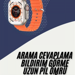 Mey İthalat® 2025 Model Akıllı Saat Çift Kordon Ios Ve Android Arama Cevaplama Sesli Asistan