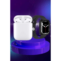 Mey İthalat® 2025 Model Akıllı Saat ve 2.Nesil TWS Bluetooth Kulaklık ANC Özelliği Amoled Ekran