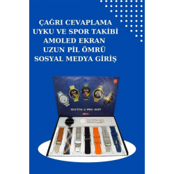 Mey İthalat® 2025 Model Akıllı Saat ve 2.Nesil TWS Bluetooth Kulaklık Yüksek Ses Kaliteli