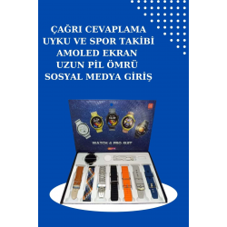 Mey İthalat® 2025 Model Akıllı Saat ve 2.Nesil TWS Bluetooth Kulaklık Yüksek Ses Kaliteli