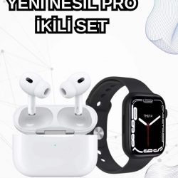 Mey İthalat® 2025 Model Akıllı Saat ve Yeni Nesil Pro Bluetooth Kulaklık TWS Yüksek Ses Kaliteli