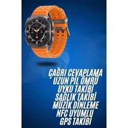 Mey İthalat® 2025 Model Gelişmiş Özellikli Nabız Sensörlü Spor Takibi Yapabilen Titreşimli Saat